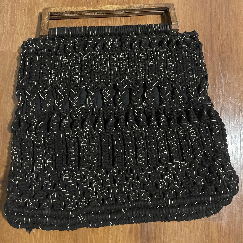 Like new Cleobella bag. Wood handle